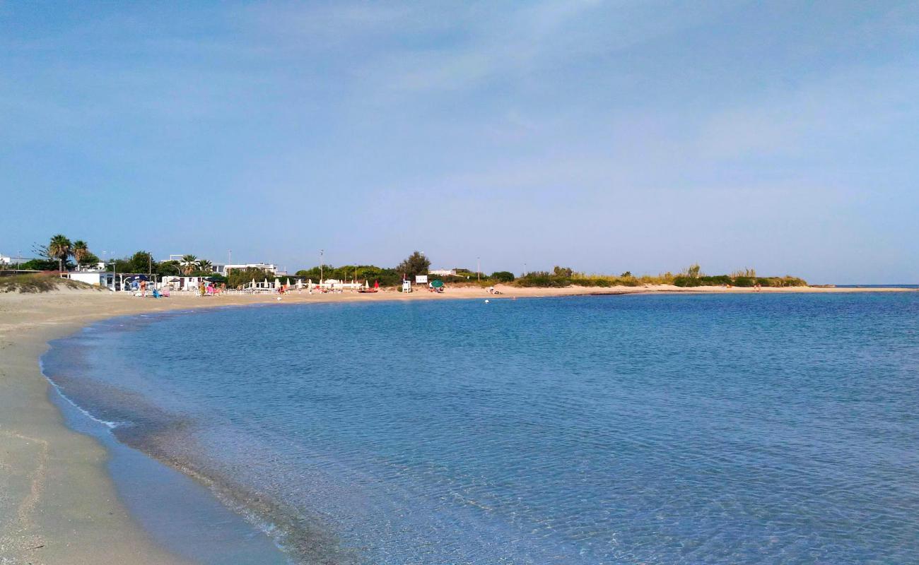 Spiaggia di Pantanagianni Grande'in fotoğrafı açık bej kum yüzey ile