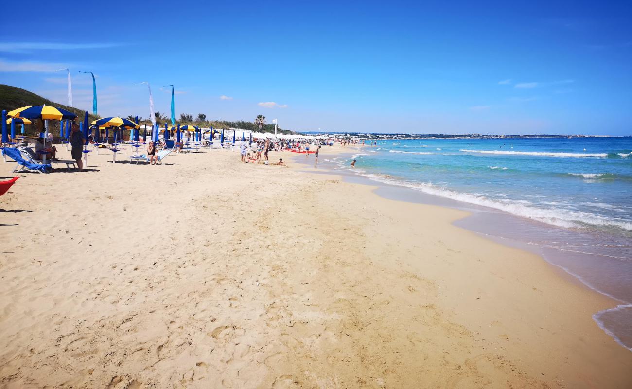 Sabbiadoro beach'in fotoğrafı parlak kum yüzey ile