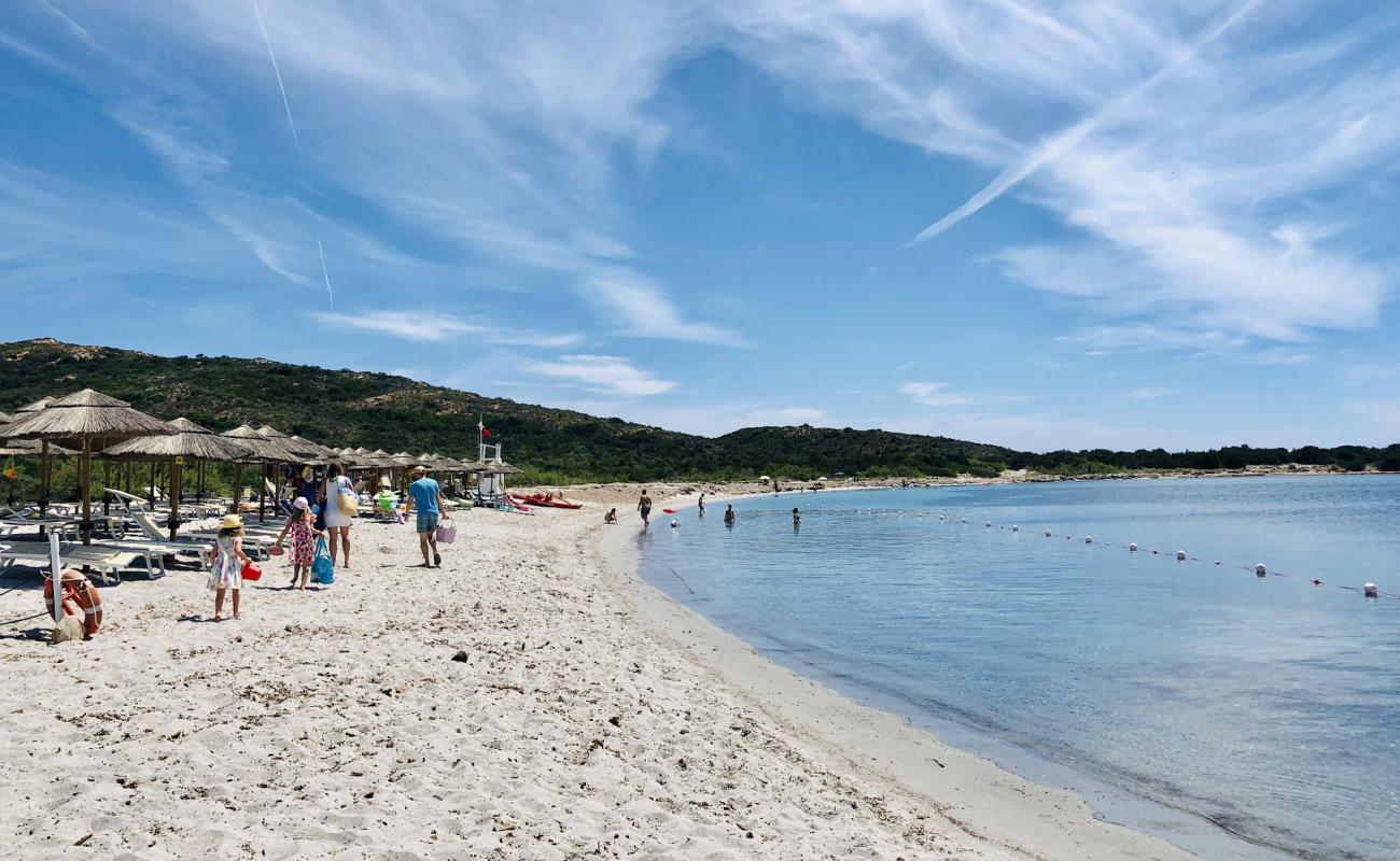 Salinedda beach'in fotoğrafı parlak kum yüzey ile