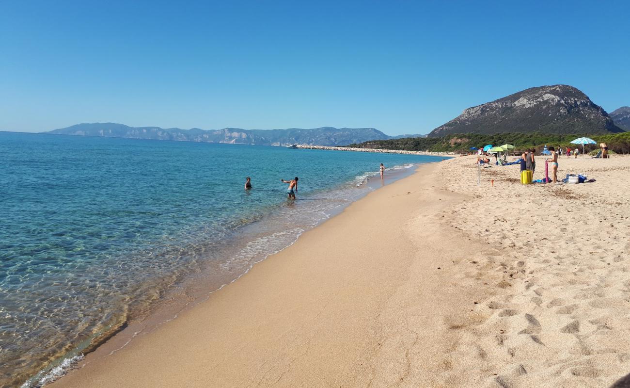 Spiaggia Su Barone'in fotoğrafı parlak ince kum yüzey ile