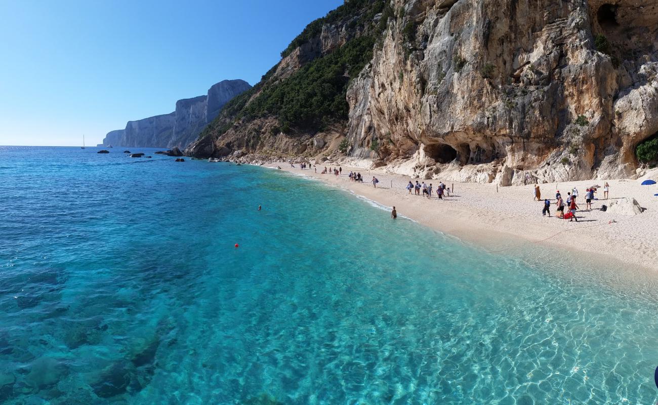 Spiaggia Dei Gabbiani'in fotoğrafı beyaz ince çakıl yüzey ile