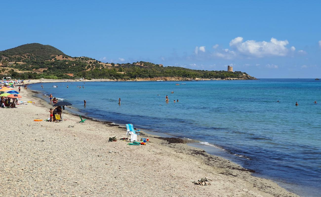 Spiaggia di Foxi Murdegu'in fotoğrafı açık bej kum yüzey ile