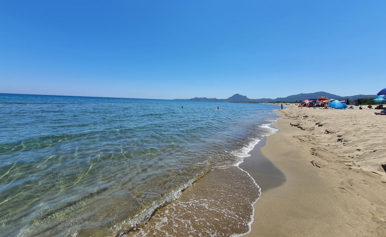 Spiaggia di Colostrai'in fotoğrafı parlak ince kum yüzey ile