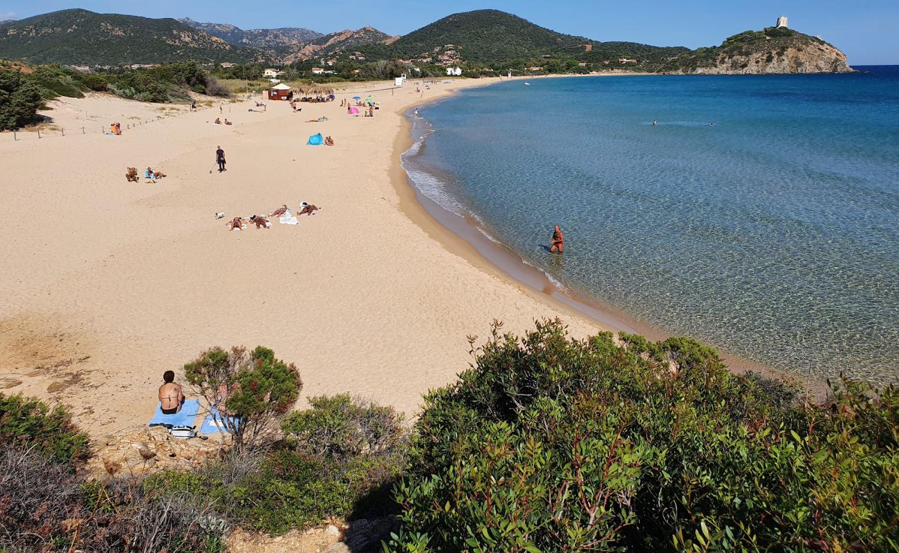 Spiaggia di Sa Colonia'in fotoğrafı i̇nce bej kum yüzey ile