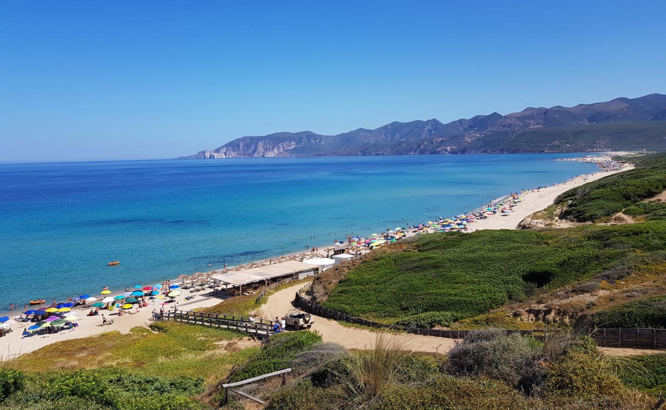 Porto Paglia Plajı'in fotoğrafı parlak ince kum yüzey ile