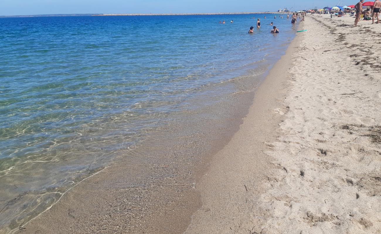 Abbarossa beach'in fotoğrafı parlak ince kum yüzey ile