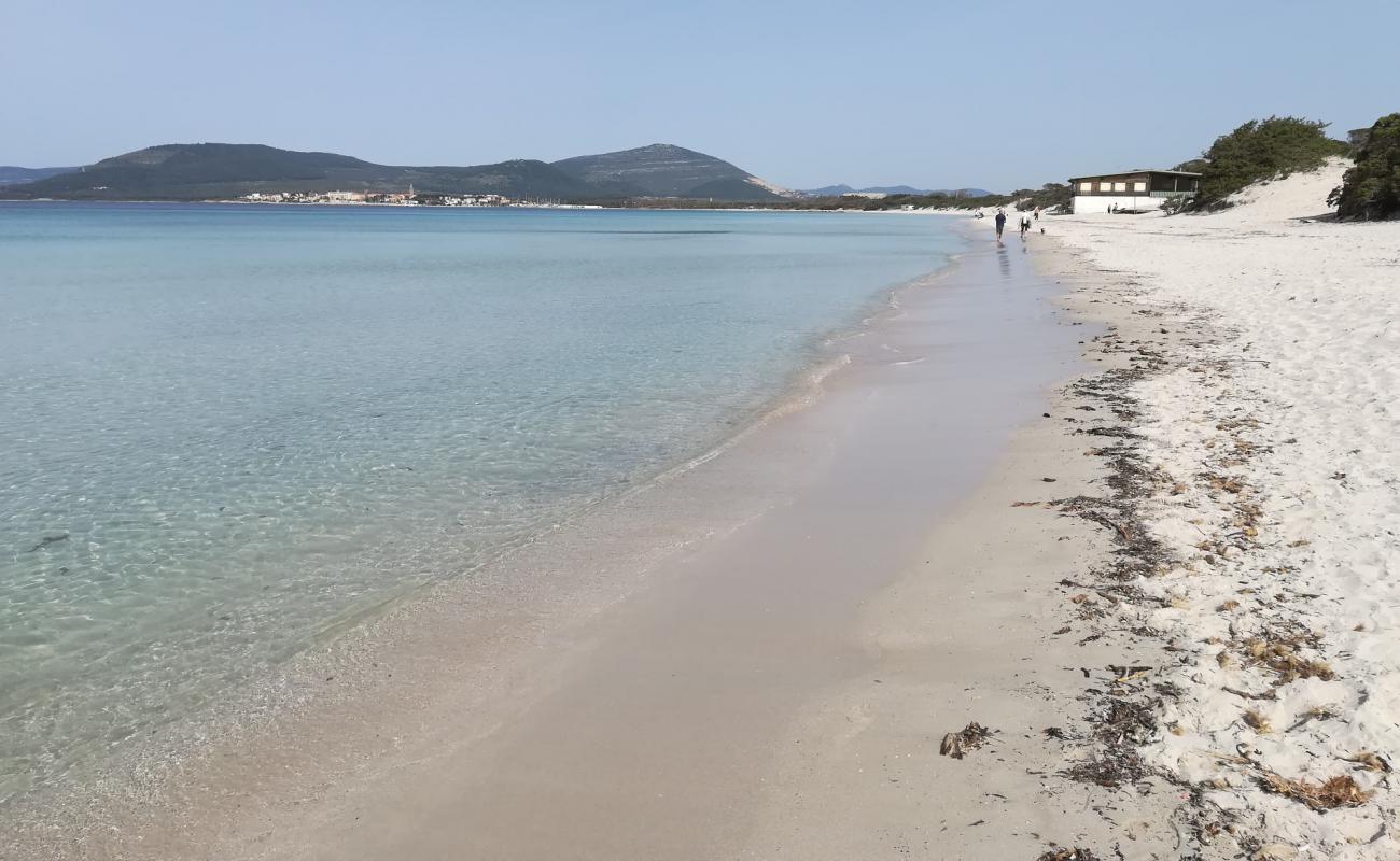 Fertilia beach'in fotoğrafı parlak kum yüzey ile