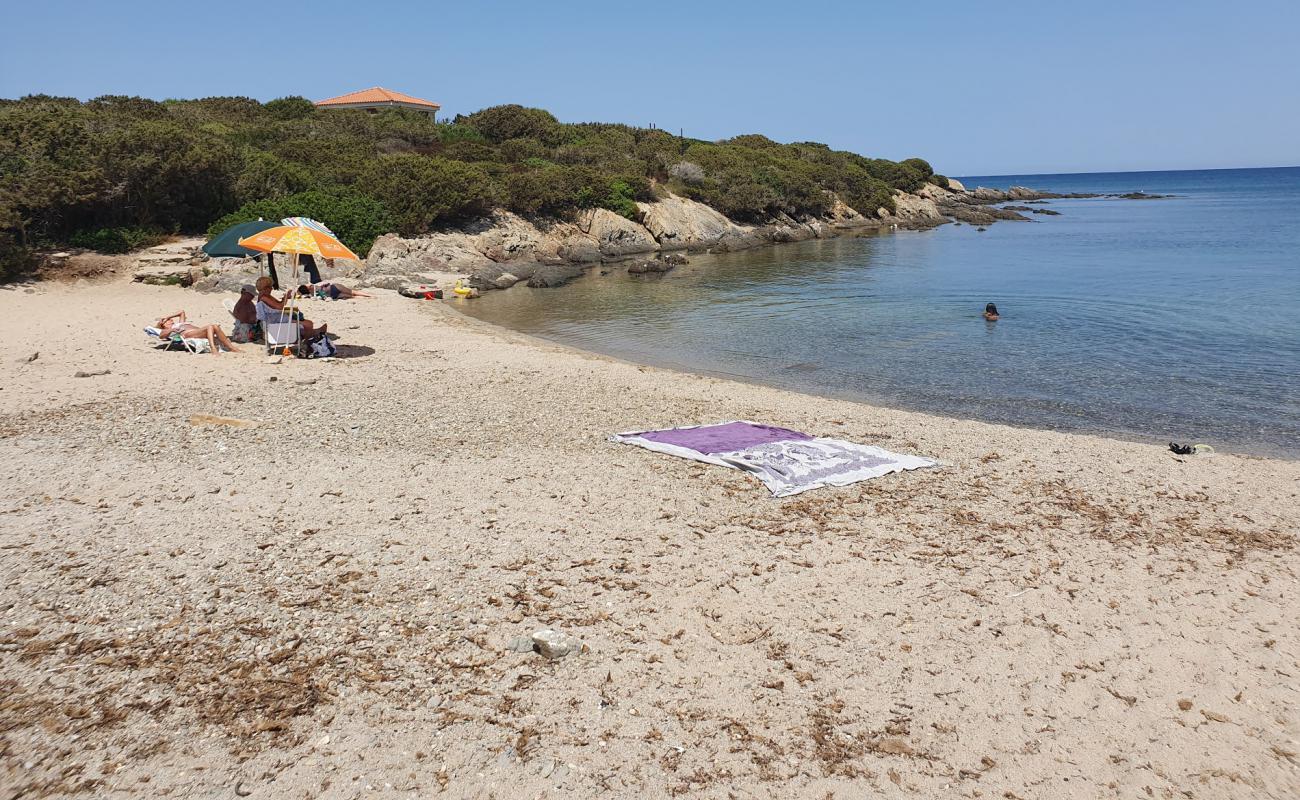 Cala Lupo'in fotoğrafı parlak kum yüzey ile