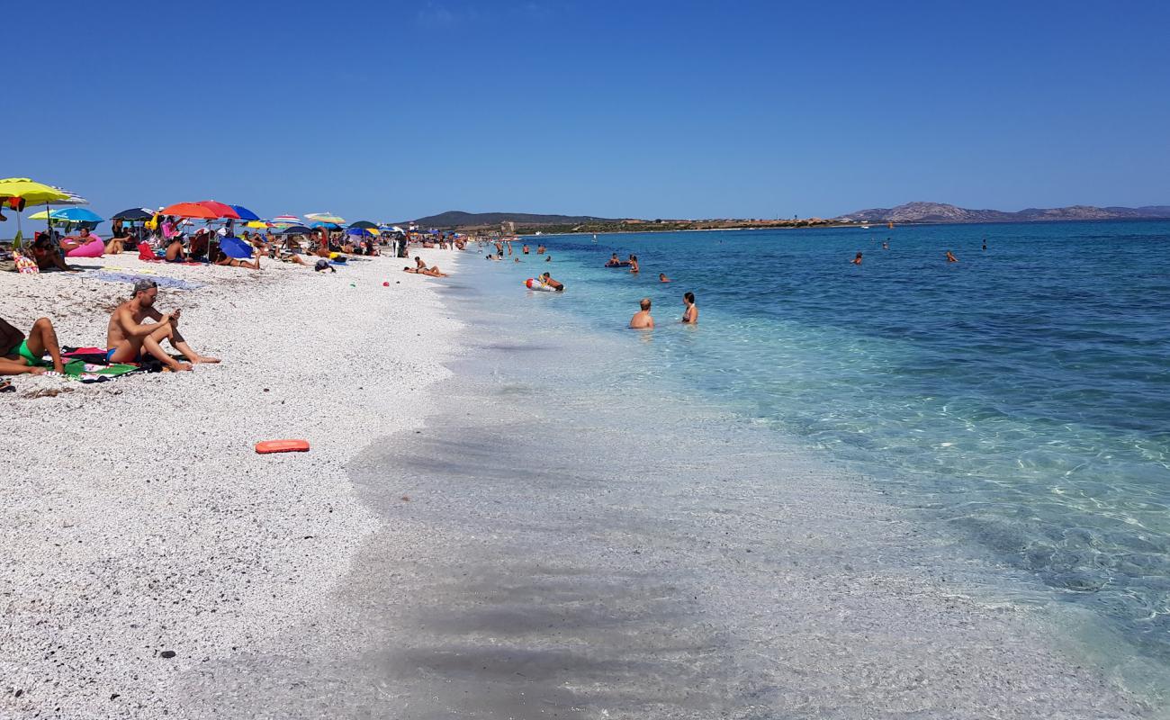 Spiaggia delle Saline'in fotoğrafı beyaz ince çakıl yüzey ile