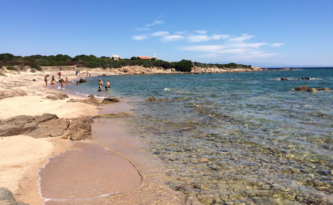 Spiaggia San Silverio'in fotoğrafı açık bej kum yüzey ile