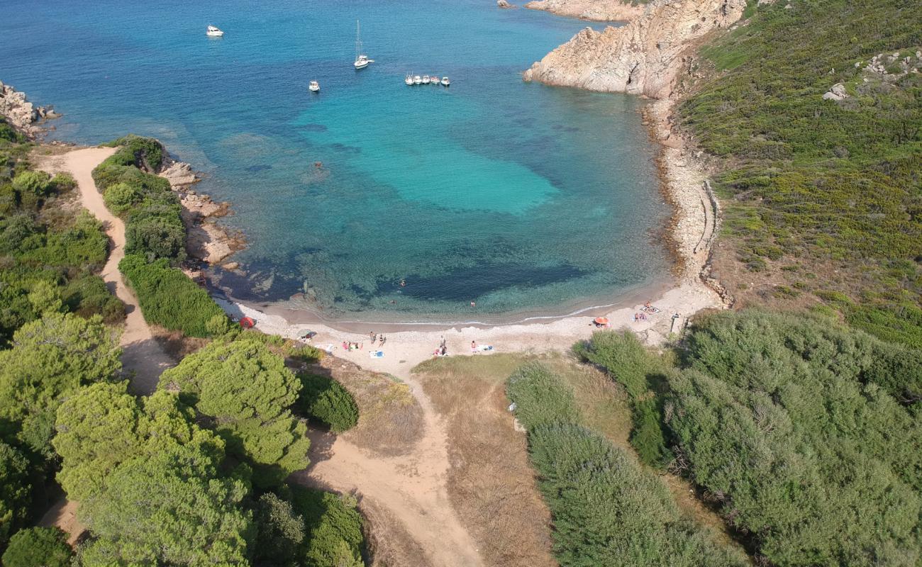 Spiaggia Cala Sambuco'in fotoğrafı açık bej kum yüzey ile