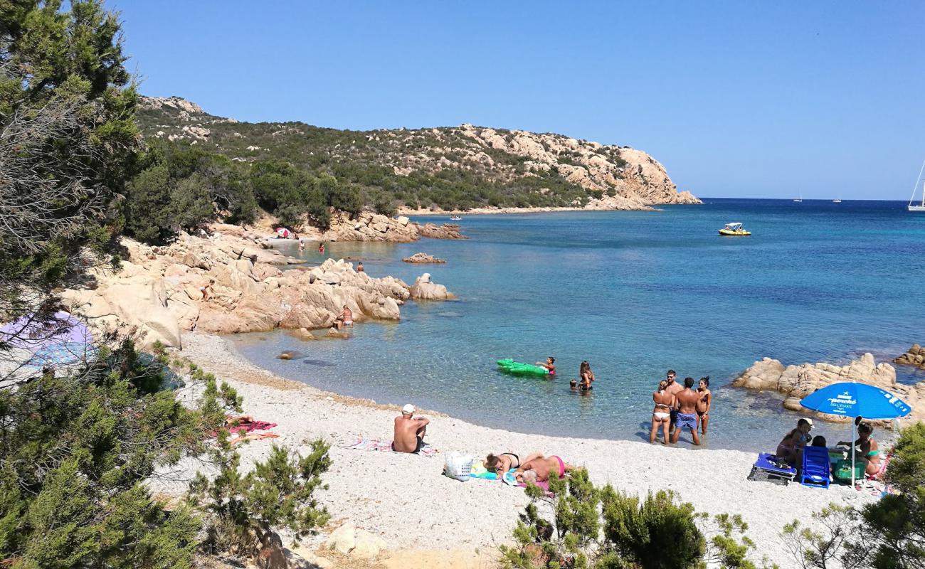 Cala Liccia'in fotoğrafı hafif ince çakıl taş yüzey ile