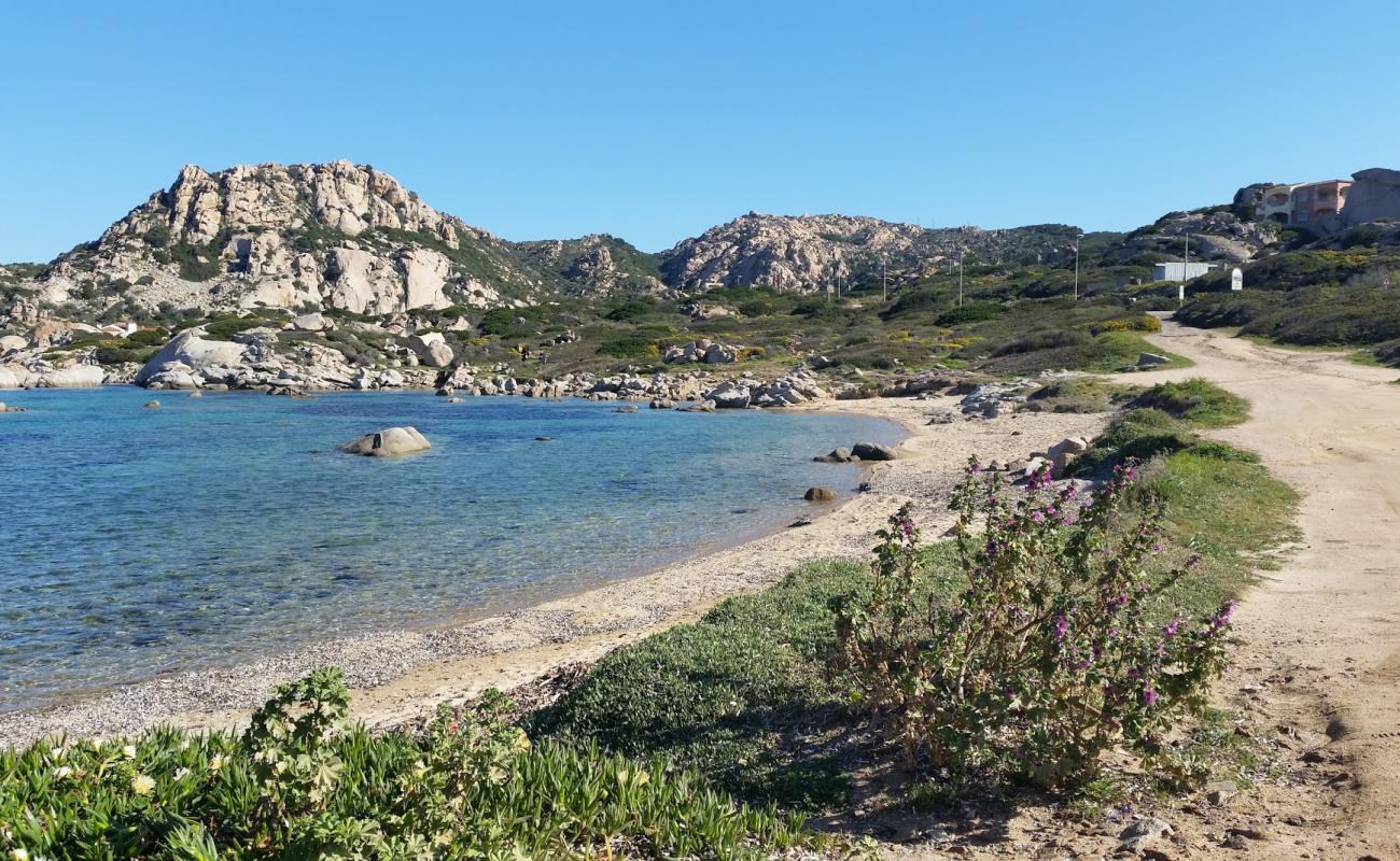 Punta Tegge Beach'in fotoğrafı açık bej kum yüzey ile
