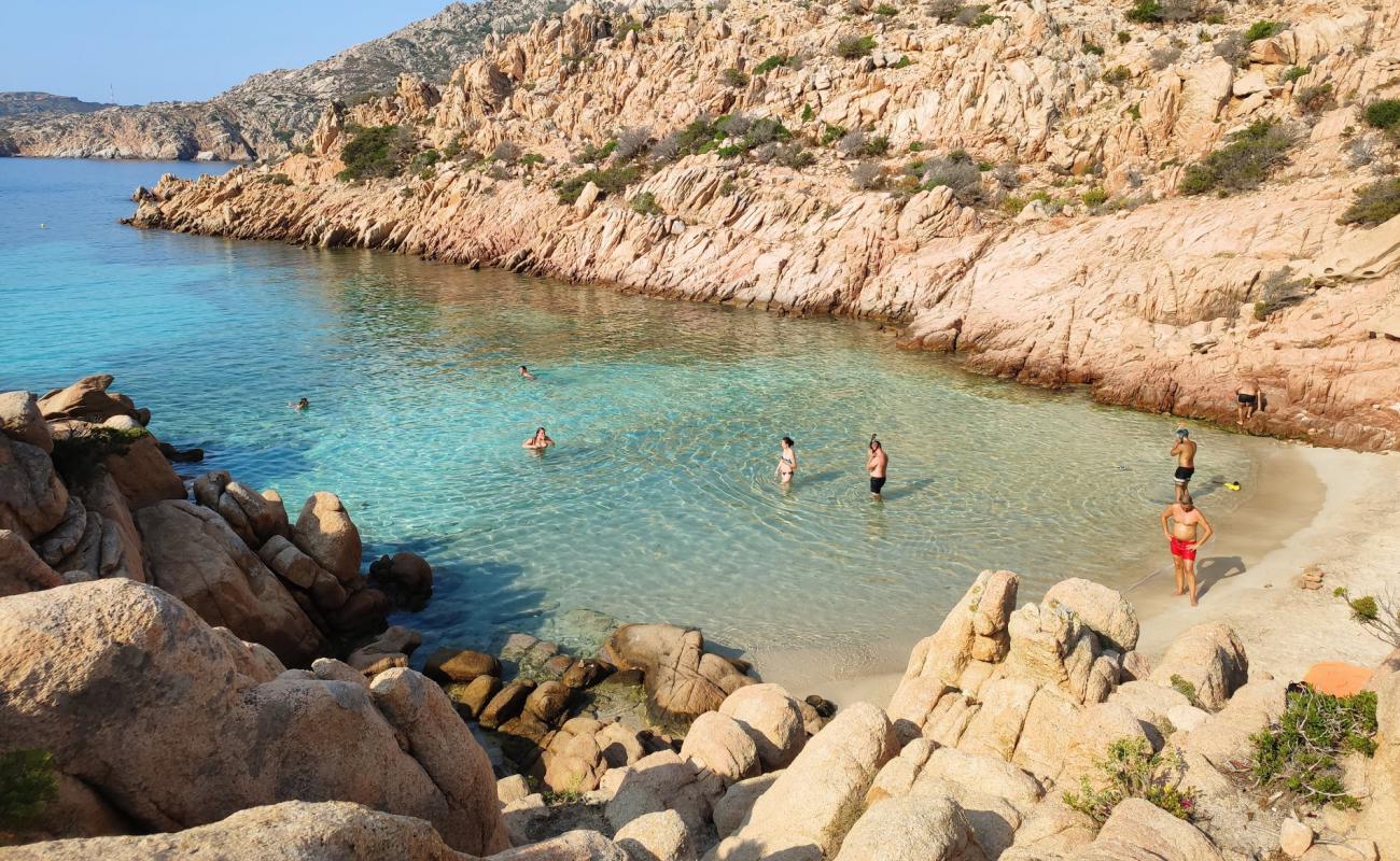 Cala Coticcio beach II'in fotoğrafı beyaz kum yüzey ile