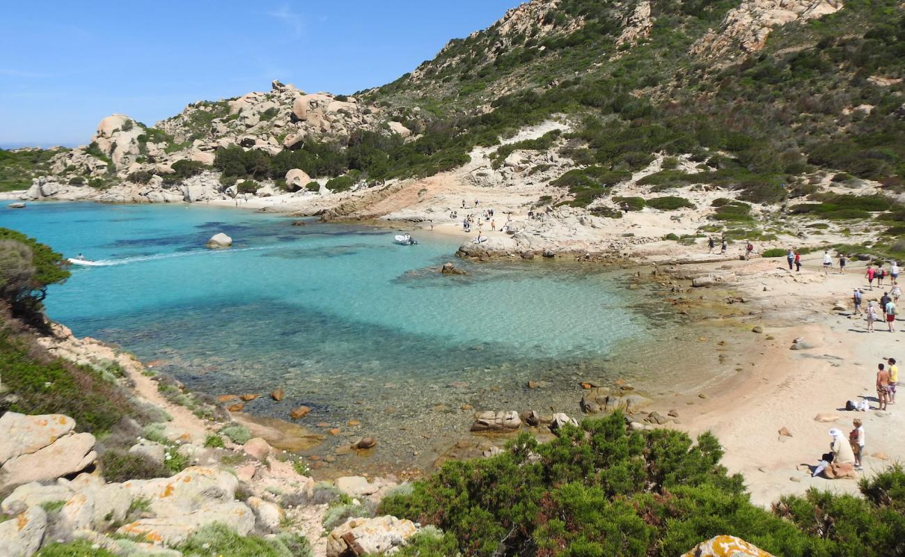 Cala Canniccio beach'in fotoğrafı parlak kum yüzey ile