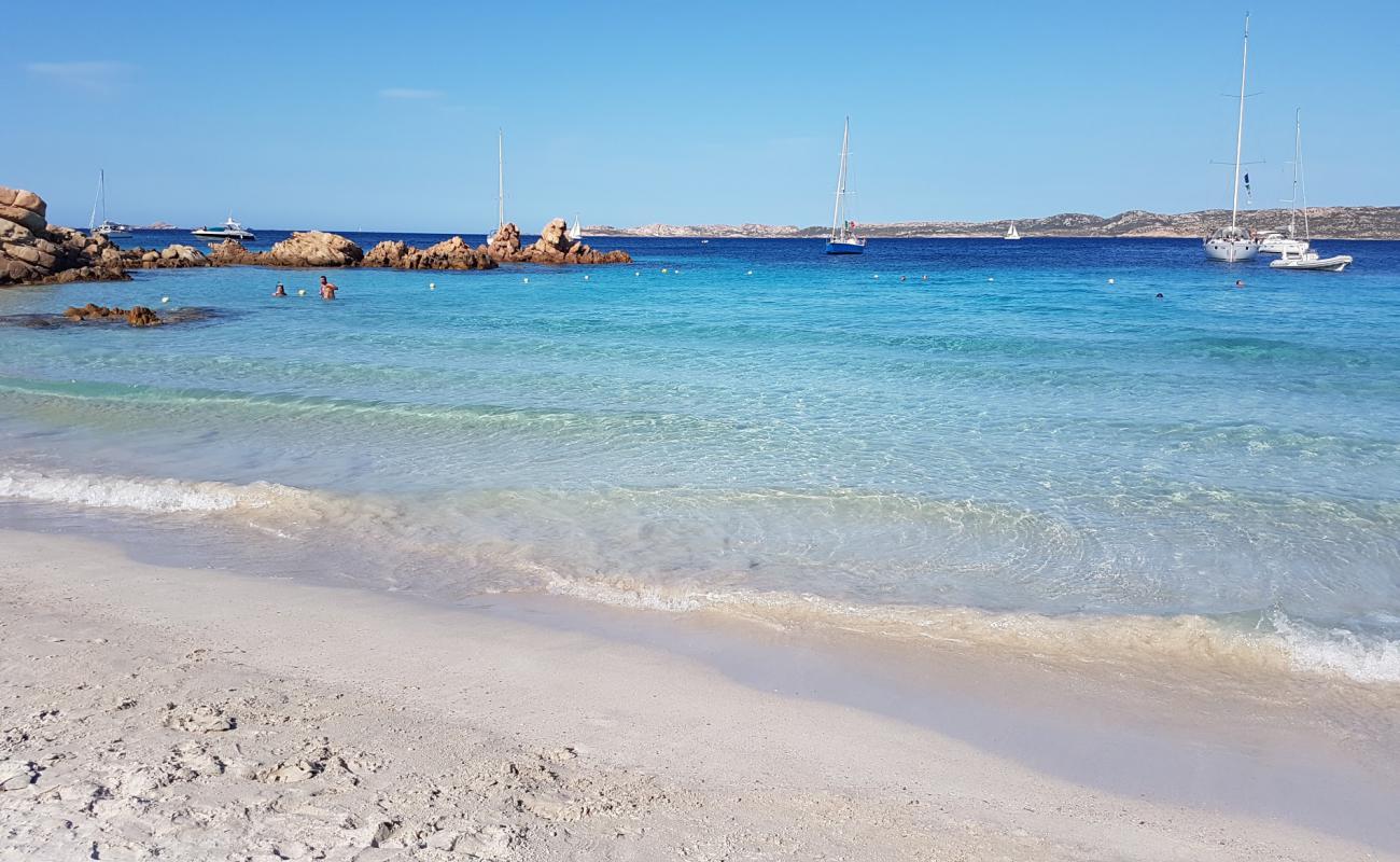 Cala Dell'amore II Plajı'in fotoğrafı i̇nce bej kum yüzey ile
