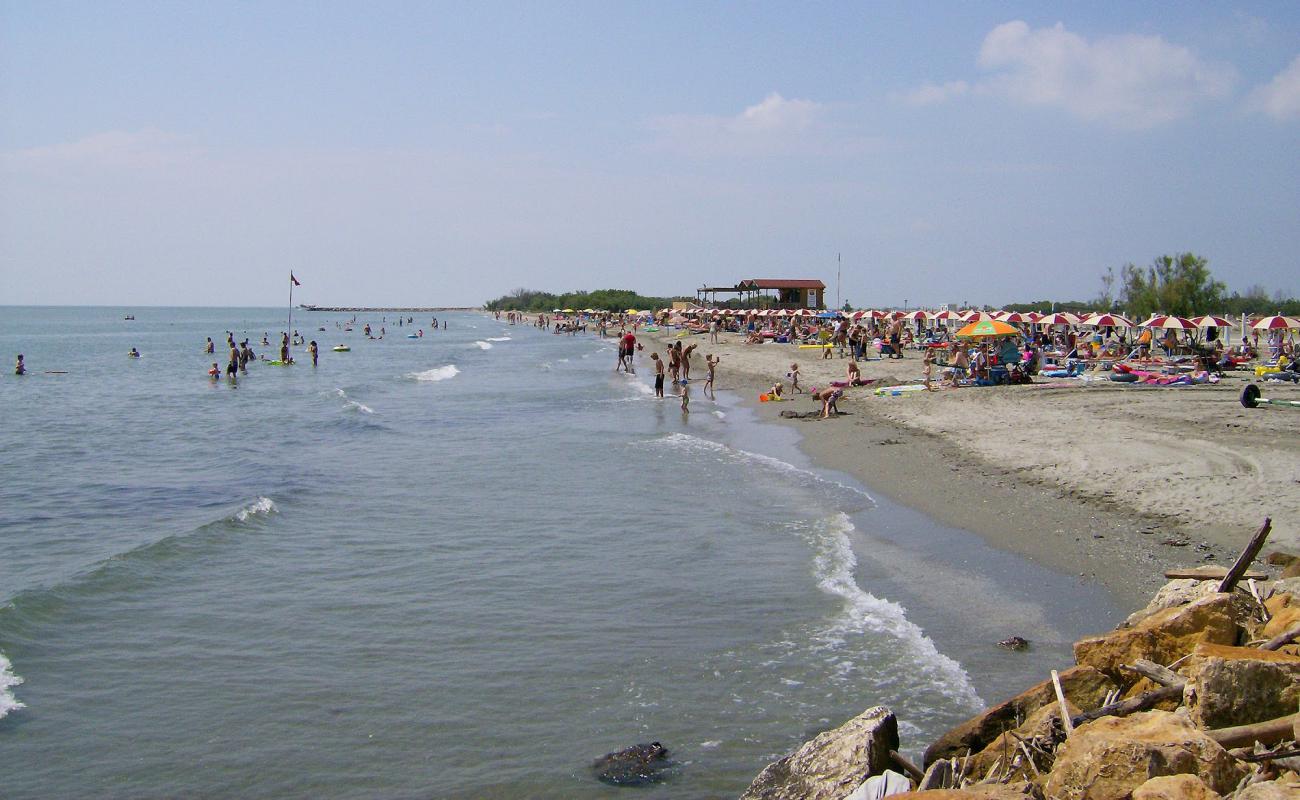 Spiaggia Delle Conchiglie'in fotoğrafı gri kum yüzey ile