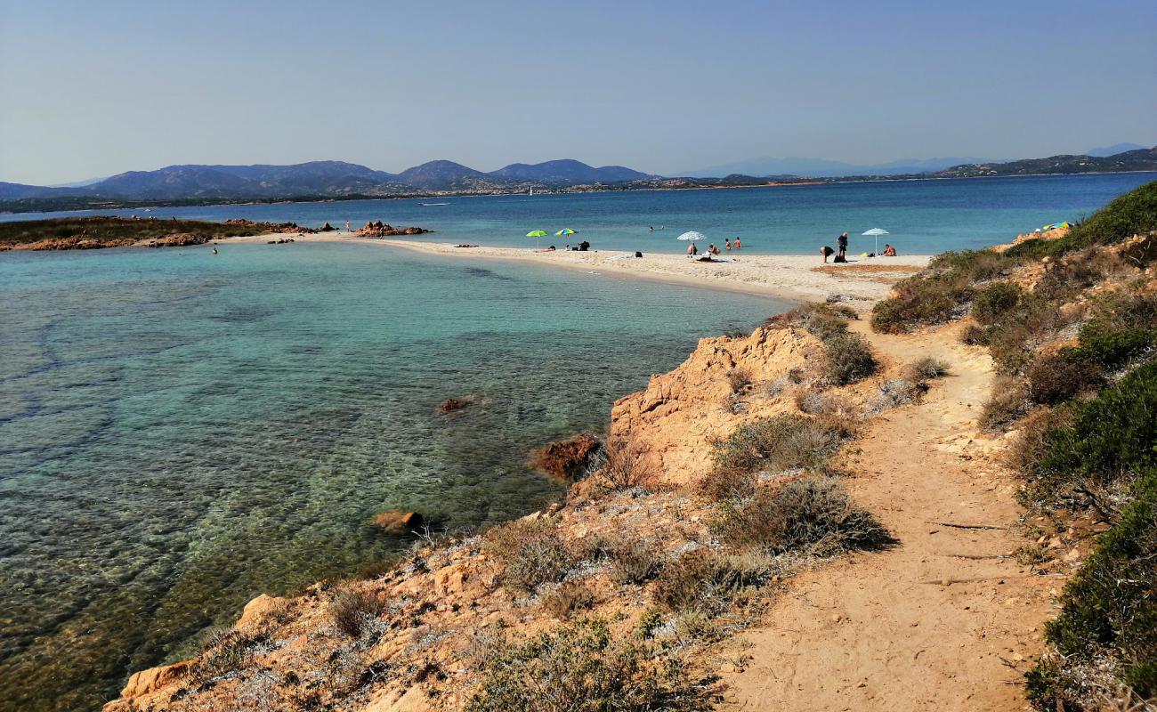 Spalmatore di Terra Beach'in fotoğrafı açık bej kum yüzey ile