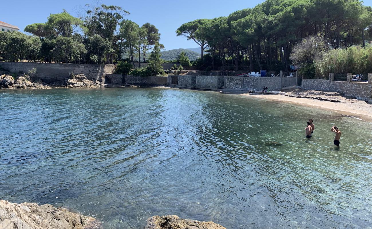 Cala delle Alghe'in fotoğrafı gri çakıl taşı yüzey ile