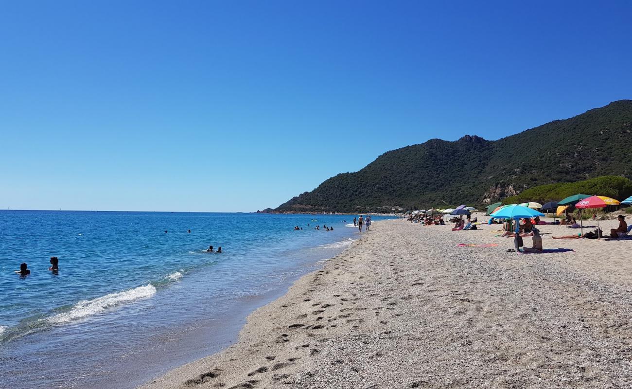 Museddu Beach'in fotoğrafı bej kum ve çakıl yüzey ile