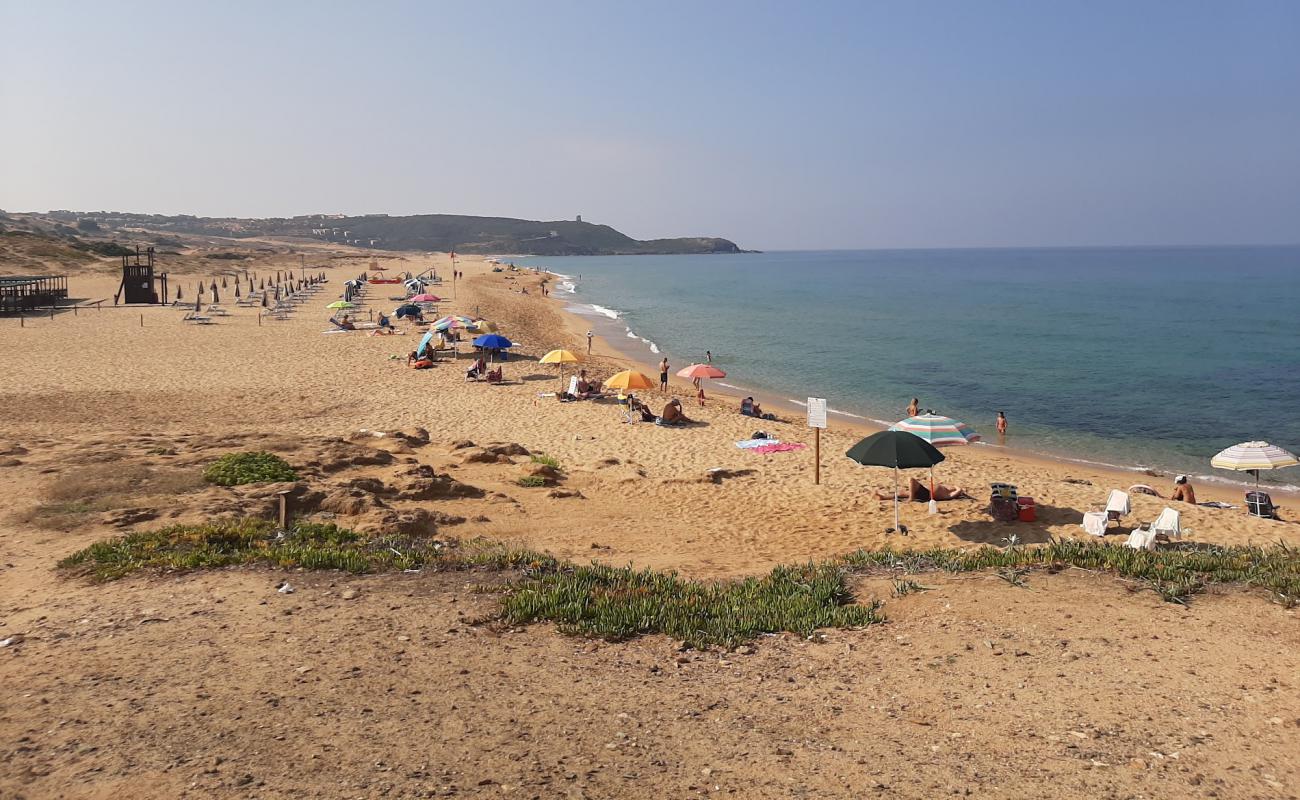 Spiaggia di Pistis'in fotoğrafı parlak kum yüzey ile