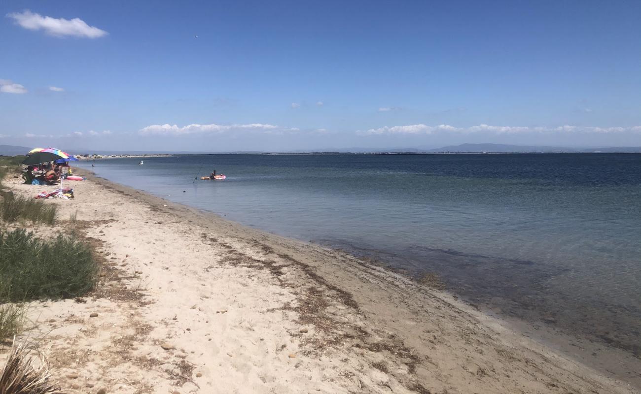 Spiaggia di Mare Morto'in fotoğrafı parlak kum yüzey ile