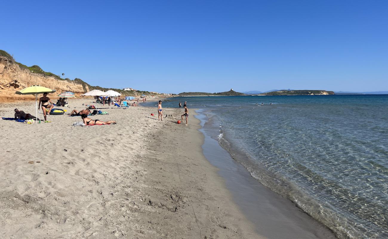 Spiaggia di Funtana Meiga'in fotoğrafı parlak kum yüzey ile