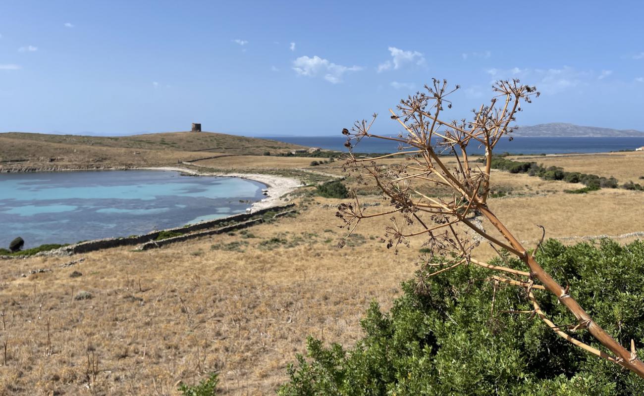 Cala Barche Napoletane Beach'in fotoğrafı küçük bej çakıl yüzey ile