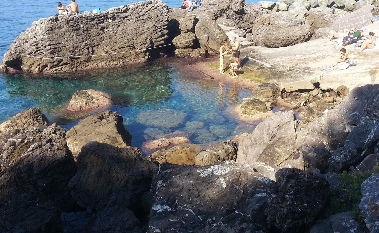 Porto Pidocchio Beach'in fotoğrafı kayalık arazi yüzey ile