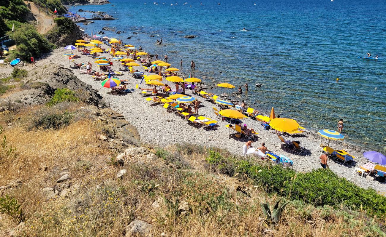 Spiaggia La Ginestra'in fotoğrafı gri çakıl taşı yüzey ile