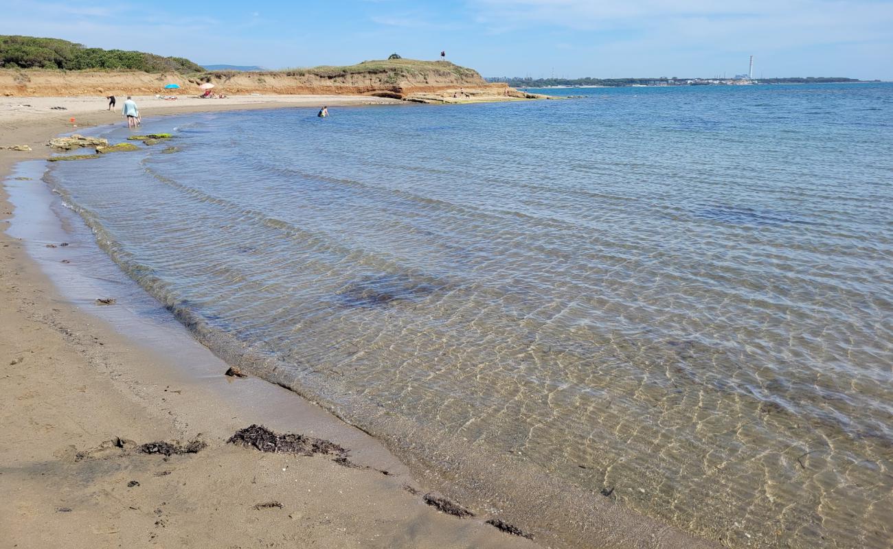 Punta delle Quaglie Lido'in fotoğrafı gri kum yüzey ile