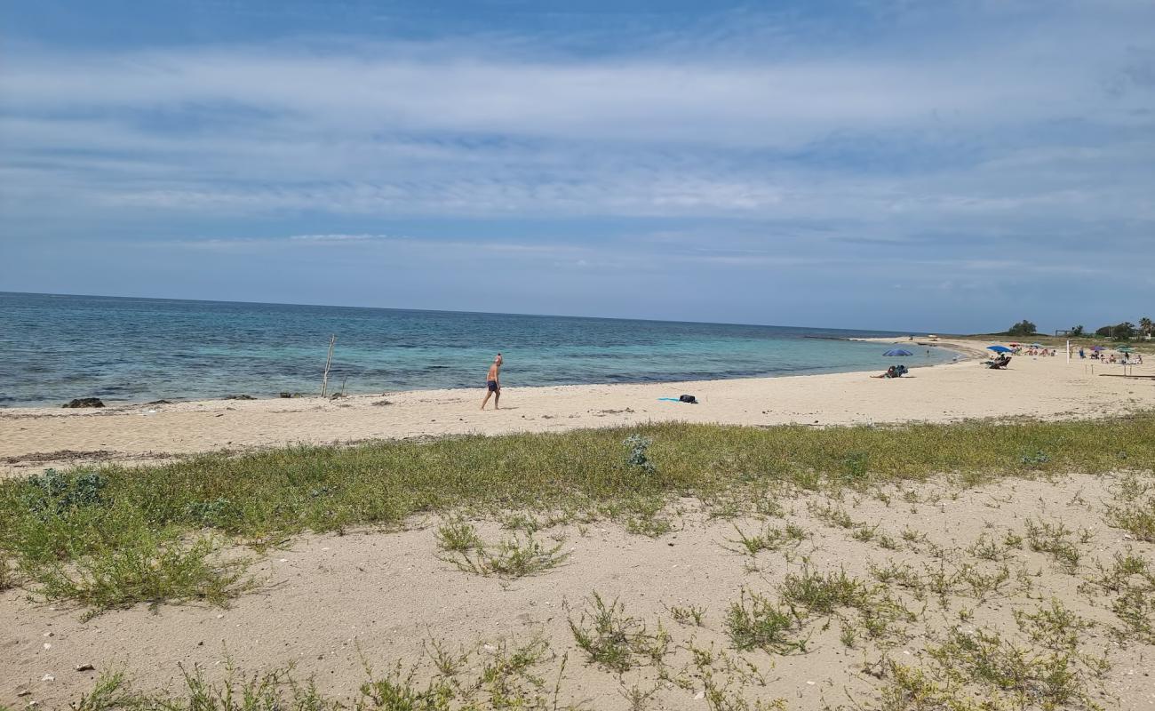 Spiaggia di Palmintiello'in fotoğrafı açık bej kum yüzey ile