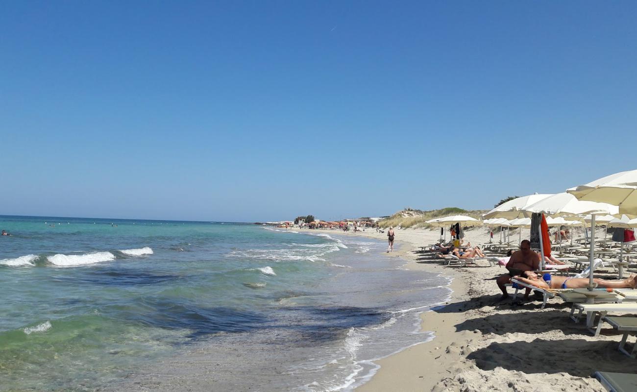 Spiaggia di Morgicchio'in fotoğrafı i̇nce bej kum yüzey ile