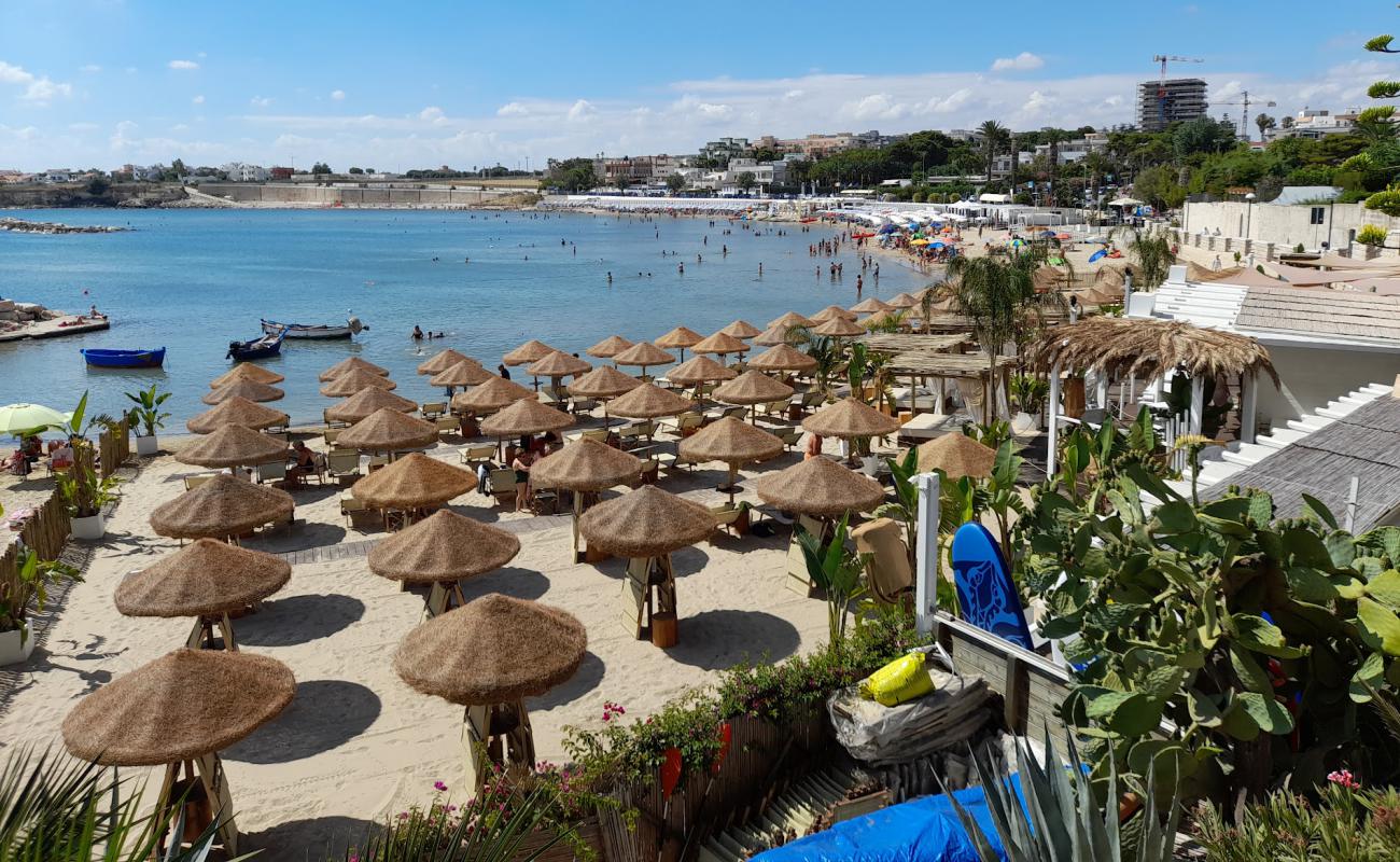 Spiaggia Colonna'in fotoğrafı açık bej kum yüzey ile