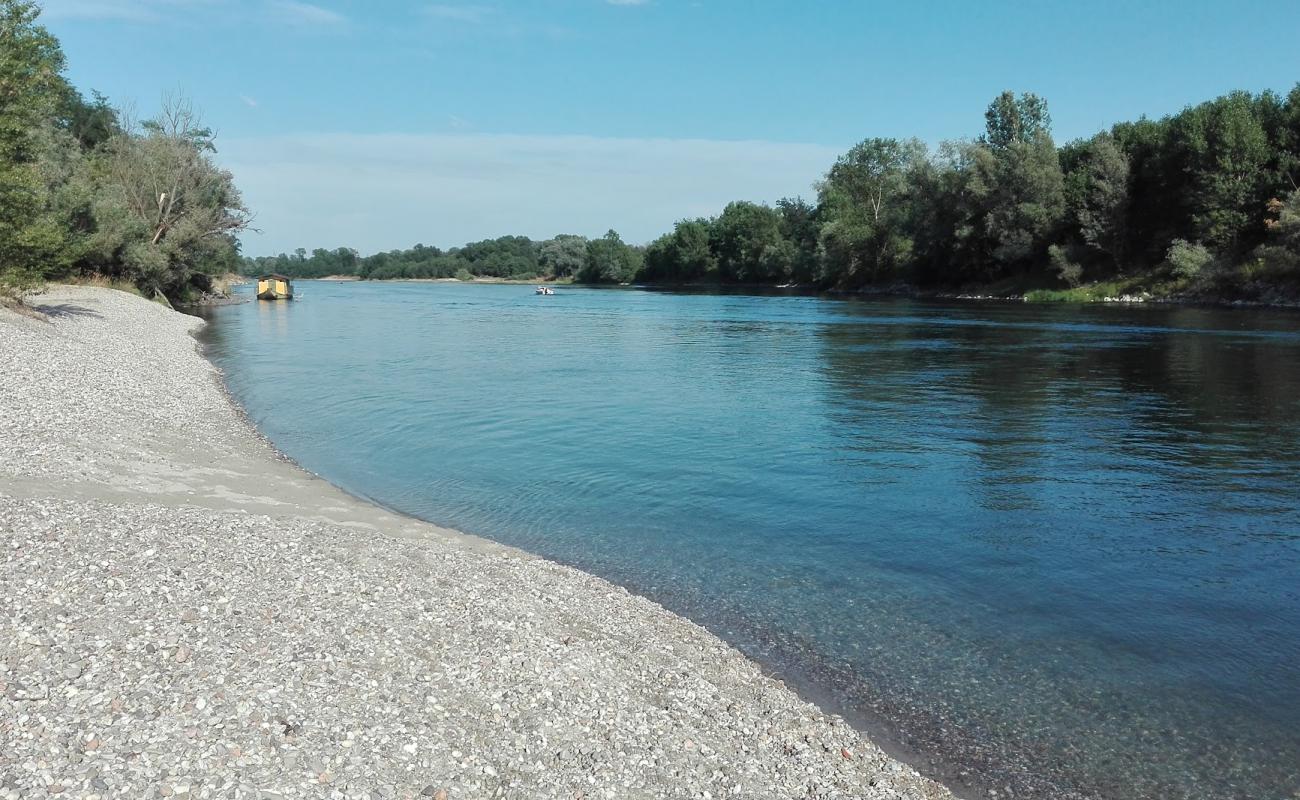 Ticino Beach'in fotoğrafı gri çakıl taşı yüzey ile