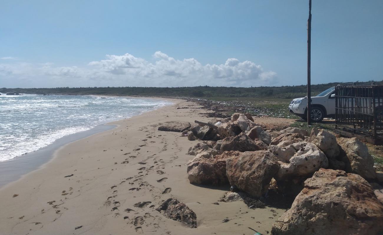 Genesis Beach'in fotoğrafı bej kum ve kayalar yüzey ile