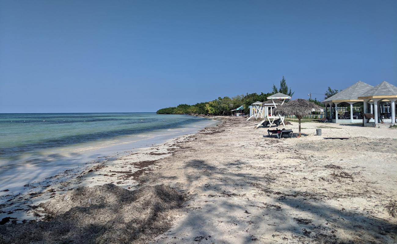 Burwood beach'in fotoğrafı açık bej kum yüzey ile