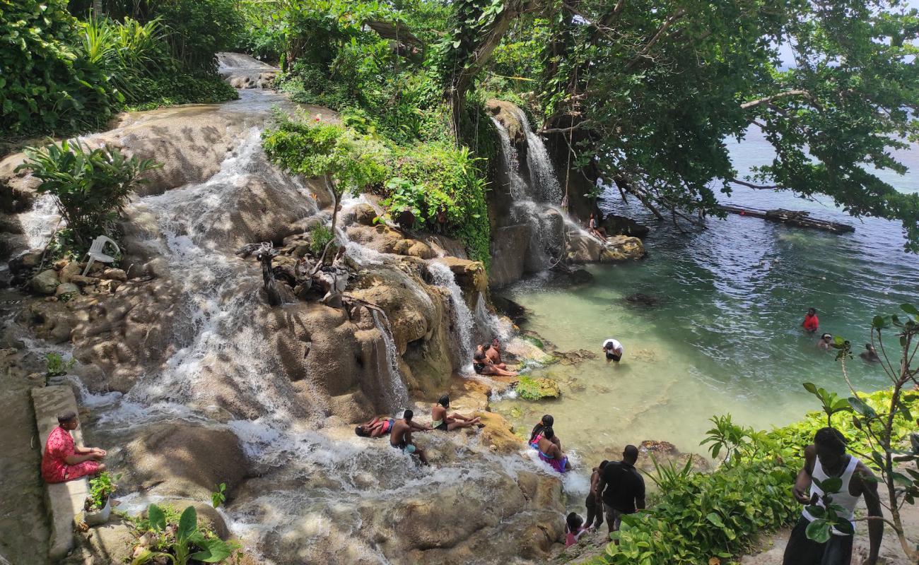 Little Dunn's River Beach'in fotoğrafı kayalık arazi yüzey ile