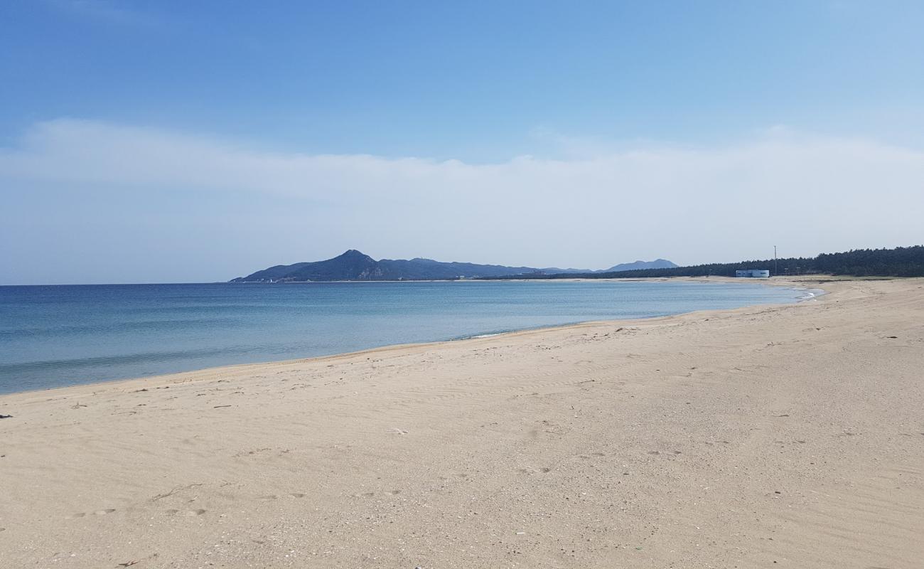 Yeongri Beach'in fotoğrafı açık bej kum yüzey ile