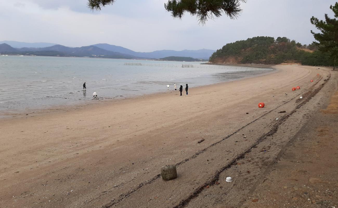 Daejeon Beach'in fotoğrafı parlak kum yüzey ile