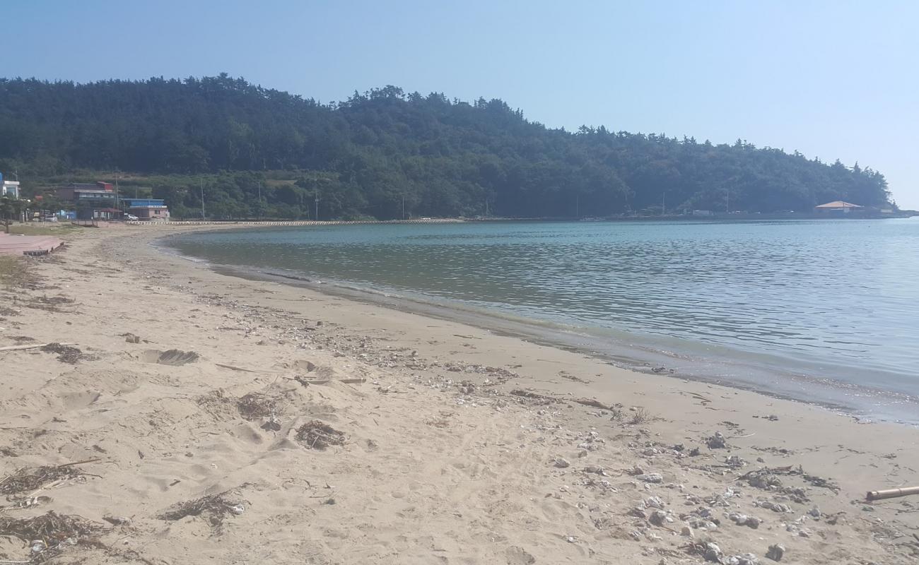 Geumgap Beach'in fotoğrafı bej kum ve kayalar yüzey ile