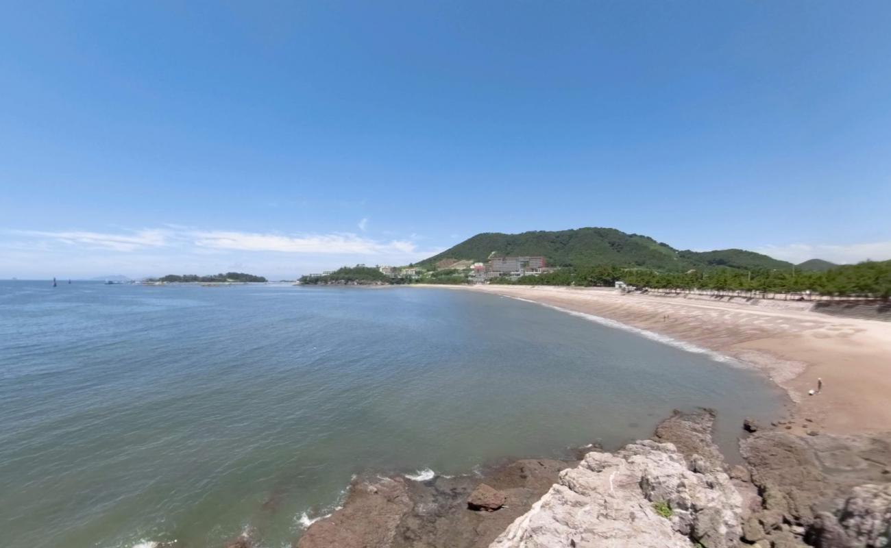 Sangnok Beach'in fotoğrafı açık bej kum yüzey ile