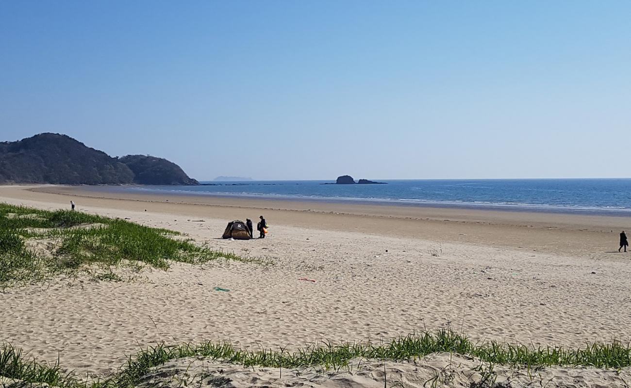 Taean Beach'in fotoğrafı açık bej kum yüzey ile