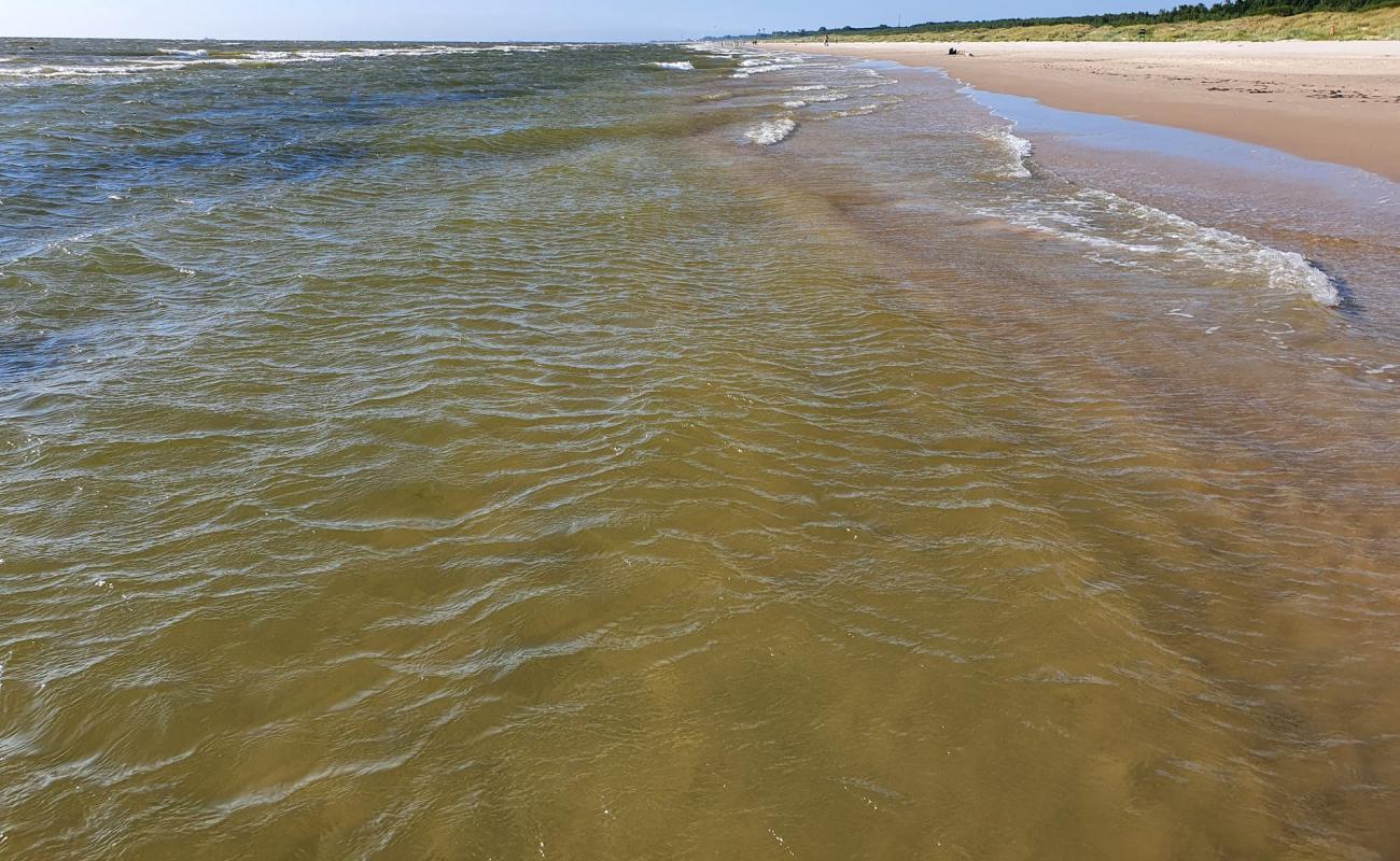 Liepajas nudistu pludmale'in fotoğrafı i̇nce bej kum yüzey ile