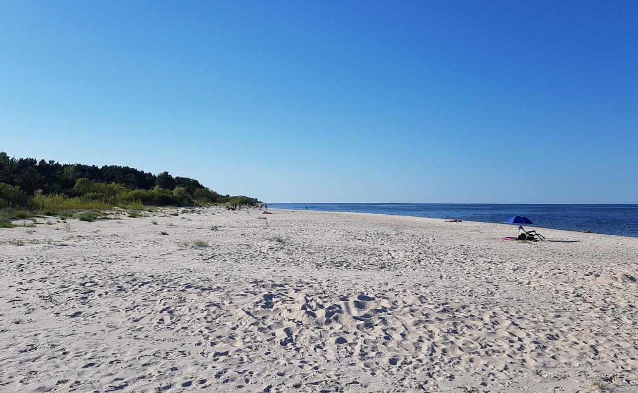 Ragaciema pludmale'in fotoğrafı i̇nce bej kum yüzey ile