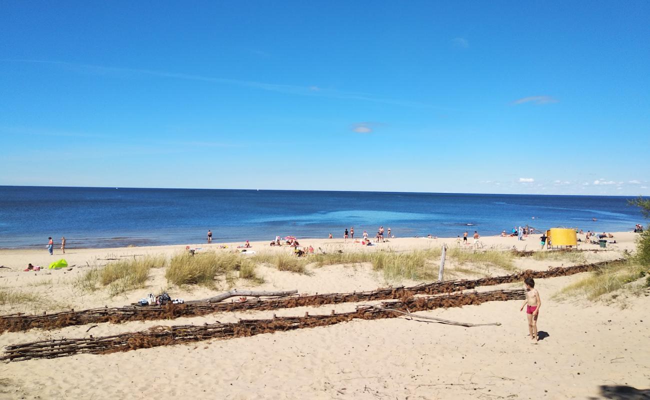 Gauja beach'in fotoğrafı açık bej kum yüzey ile