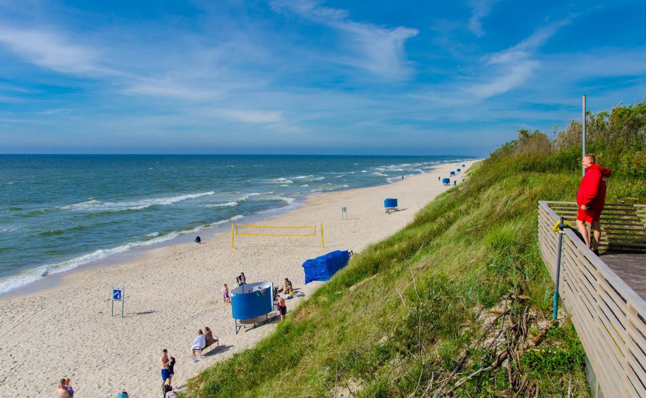 Nida Public Beach'in fotoğrafı i̇nce bej kum yüzey ile