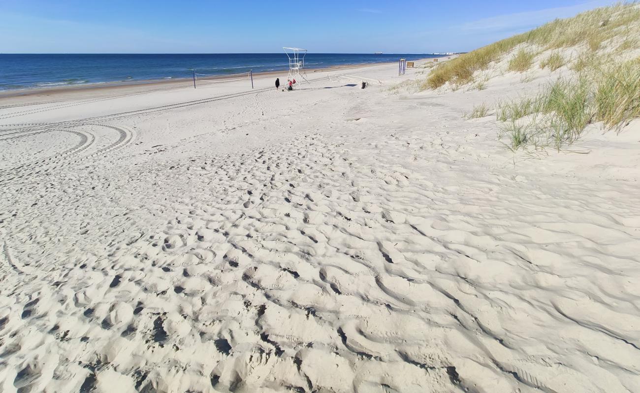 Smiltyne Beach'in fotoğrafı i̇nce bej kum yüzey ile