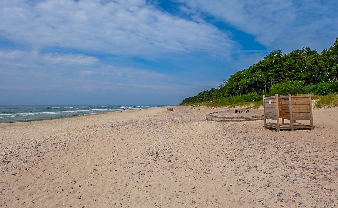 Giruliai naturist beach'in fotoğrafı parlak kum yüzey ile