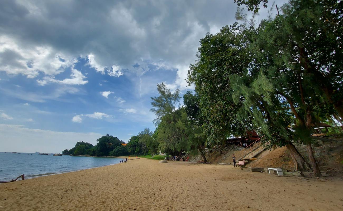 Tanjung Bidara Beach'in fotoğrafı parlak kum yüzey ile